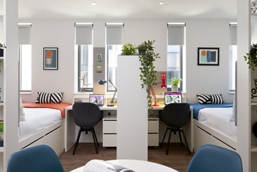 Larkin Twin at Student Castle Oxford, Osney Lane, University Of Oxford, Oxford, OX11TE - Image 1