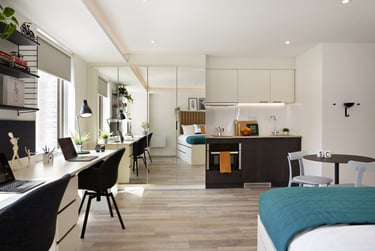 Mortimer Studio at Student Castle, 2-6 Pelham Terrace, Hove Station, Brighton, BN24GS - Image 2