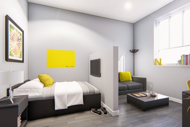 Deluxe Studio at Allen Court, 1 Cromwell Range, Fallowfield, Manchester, M146FQ - Image 1