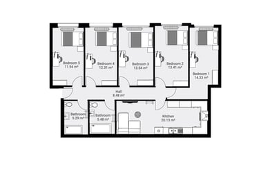 5 bed house, Harvey House, West End, Lincoln, LN11TE - Image 12