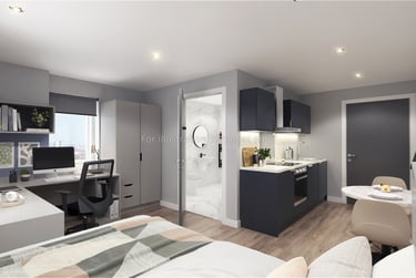 Premium Plus Studio at Clyde Court, Jocelyn Square, City Centre, Glasgow, G15JY - Image 2