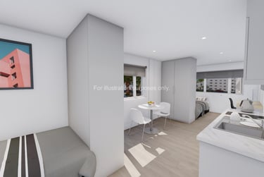 Twin Bed Studio at Paddington Citi View, 15-25 Talbot Square, Paddington, London, W21TT - Image 1