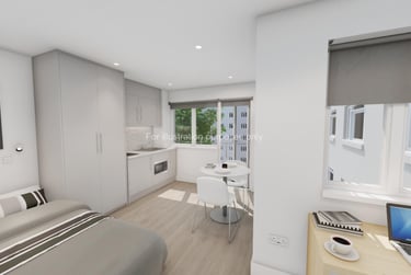 Silver Studio With Balcony at Paddington Citi View, 15-25 Talbot Square, Paddington, London, W21TT - Image 1