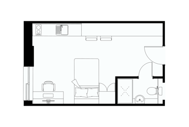 Gold Plus Studio (Double Occupancy Only) at Leonardo, 8 Great George Street, City Centre, Leeds, LS28GZ - Image 9