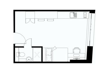 Platinum Studio (Double Occupancy Only) at Leonardo, 8 Great George Street, City Centre, Leeds, LS28GZ - Image 12