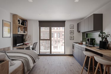 Platinum Plus En suite at Leonardo, 8 Great George Street, City Centre, Leeds, LS28GZ - Image 1