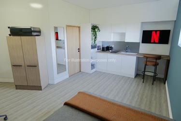 Large Plus Studio at Gallery Apartments, 2 Port Dundas Place, City Centre, Glasgow, G23LD - Image 2