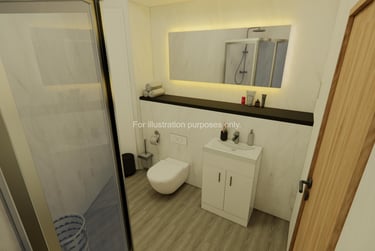 Large Plus Studio at Gallery Apartments, 2 Port Dundas Place, City Centre, Glasgow, G23LD - Image 4