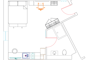 Large Plus Studio at Gallery Apartments, 2 Port Dundas Place, City Centre, Glasgow, G23LD - Image 5