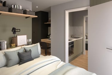 Ensuite 2 Bed Apartment at Fusion Liverpool, 5 Upper Duke Street, City Centre, Liverpool, L19DU - Image 1