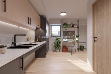 Accessible Studio at Arcadian, 260 Huntingdon Street, City Centre, Nottingham, NG13NB - Image 2