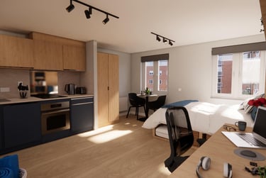 Platinum Studio (Double Occupancy Only) at St Peters Court, Midland Way, Lenton, Nottingham, NG73EU - Image 1