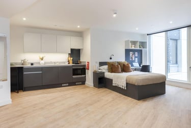 Superior Studio at Sheares Hall, 2 St James Boulevard, City Centre, Newcastle, NE45SS - Image 1