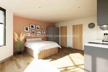 Superior Studio at Headrow Court, Park Cross Street, Hyde Park, Leeds, LS12QJ - Image 1