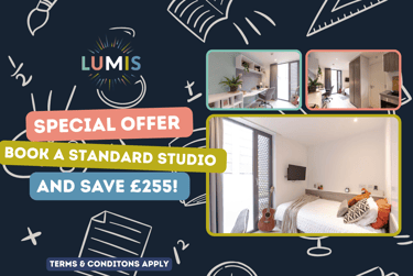 Standard Studio at Lumis Student Living, 2 Southgates, City Centre, Leicester, LE15PX - Image 1