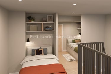 Twin Bed Duplex at Glasgow Citi View, 250 St. Vincent Street, City Centre, Glasgow, G25SH - Image 1