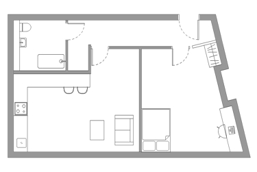 Gold 1 Bed Apartment - Image 10