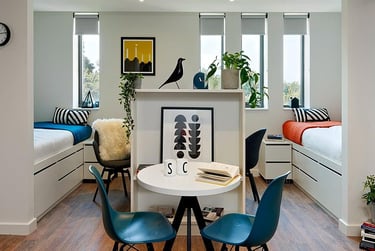 Fielding Twin Studio with AC at Student Castle Oxford, Osney Lane, University Of Oxford, Oxford, OX11TE - Image 2