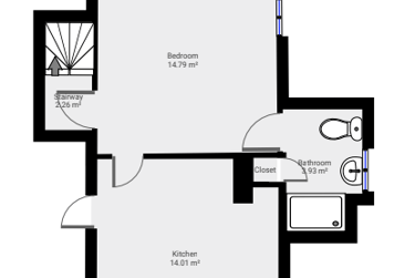 1 bed house, Churchgate, City Centre, Loughborough, LE111TZ - Image 5