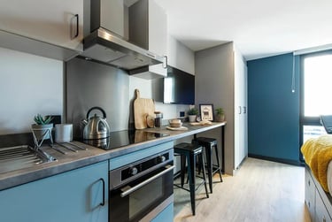 Standard Larger Studio at Zenith, Herbert Street, City Centre, Cardiff, CF104DG - Image 1