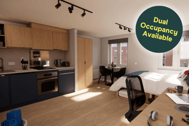 Platinum Studio (Double Occupancy Only) at St Peters Court, Midland Way, Lenton, Nottingham, NG73EU - Image 1