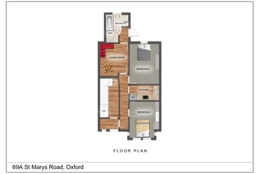 2 bed flat, St Marys Road, Iffley, Oxford, OX41QB - Image 2