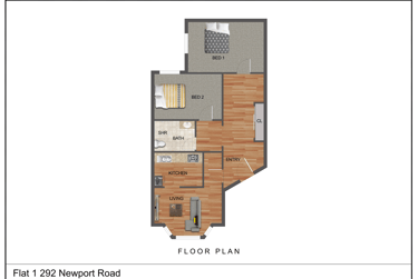 2 bed flat, Newport Road, Roath, Cardiff, CF241RS - Image 6