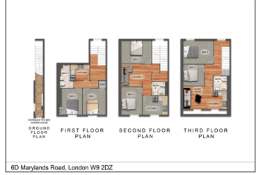 1 bed house, D Marylands Road, Maida Vale, London, W92DZ - Image 2