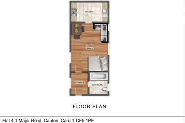 1 bed studio, Major Road, Canton, Cardiff, CF51PF - Image 9