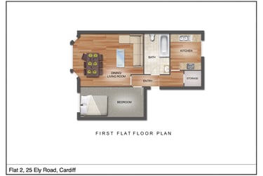 1 bed flat, Ely Road, Llandaff, Cardiff, CF52JF - Image 7