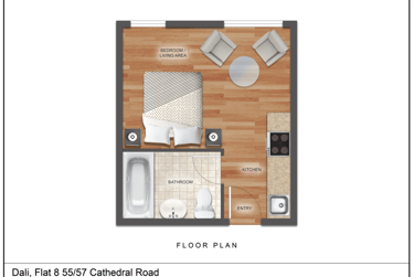 1 bed flat, Cathedral Road, Riverside, Cardiff, CF119HD - Image 7