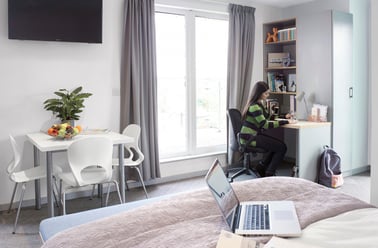 Studio Platinum Deluxe (balcony), Lace Market Studios, 7 Belward Street, City Centre, Nottingham - Image 3