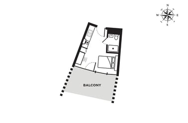 Penthouse Studio - Westminster Bridge, Westminster Bridge Student Accommodation, 203 Westminster Bridge Road, Westminster, London - Image 2