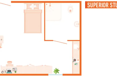Superior Studio (Accessible), Bailey Street, 39 Bailey Street, City Centre, Sheffield - Image 2