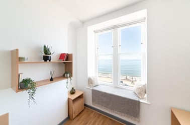 Bronze Plus Double Room, Alexandra Hall, Victoria Terrace, Central, Aberystwyth - Image 2