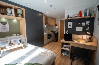 Premium Studio Plus, Standard Floors, Fusion Nottingham, 1 King Edward Street, City Centre, Nottingham - Image 2