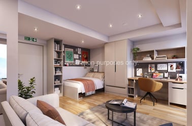 Deluxe Terrace Studio, Broadway Studios, Renfield Street, City Centre, Glasgow - Image 2