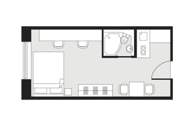 Deluxe Double Studio, Market Way, 10-12 Market Way, City Centre, Coventry - Image 3