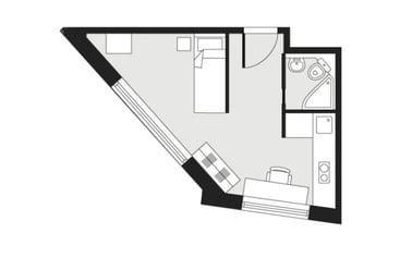 Single Studio, Burges House, 1 Trinity Street, City Centre, Coventry - Image 3