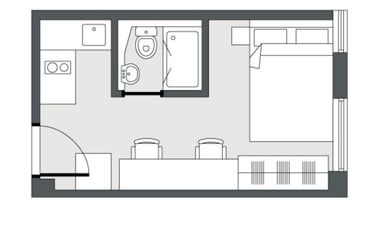 Deluxe King Studio, The Moor, 3-7 Holy Grn, City Centre, Sheffield - Image 3