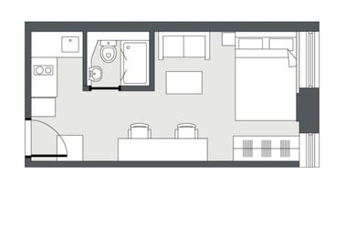 Superior Double Studio, The Moor, 3-7 Holy Grn, City Centre, Sheffield - Image 2