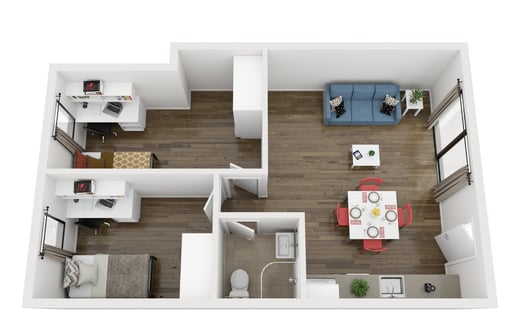 Standard Two Bedroom Shared Apartment