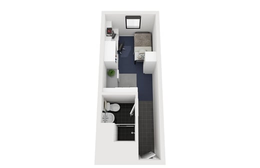Studio Apartment with Kitchenette