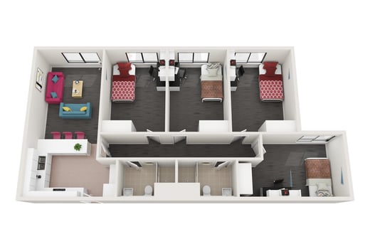 Standard 4 Bedroom Shared Apartment