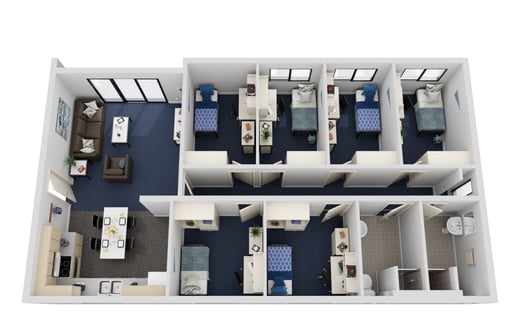 South Six Bedroom Shared Apartment