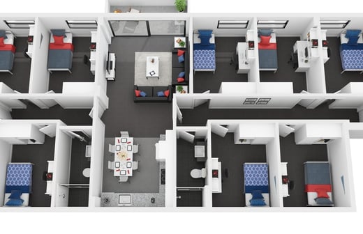 Premium Eight Bedroom Shared Apartment
