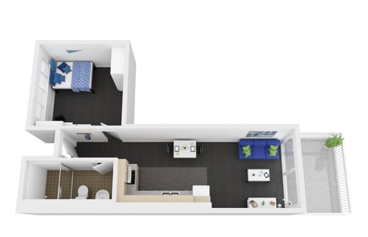 North One Bedroom Apartment