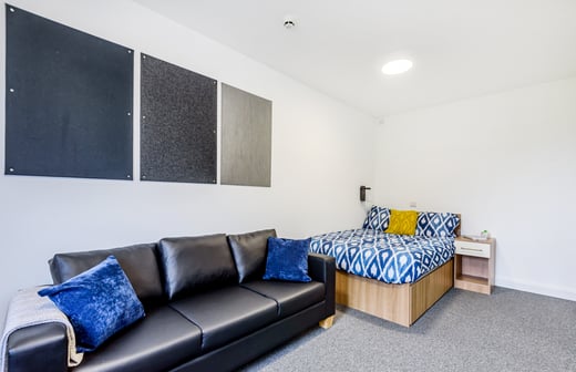 Bedroom and living space