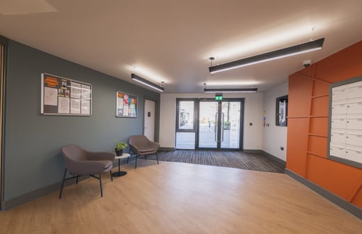 Reception and postboxes