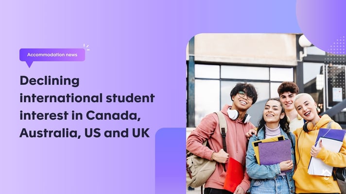 Declining international student interest in Canada, Australia, US and UK